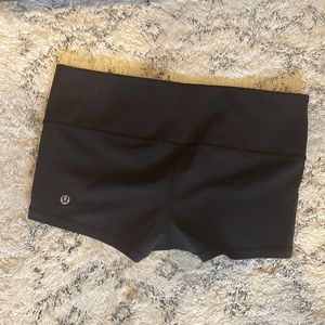 Lululemon black yoga shorts
